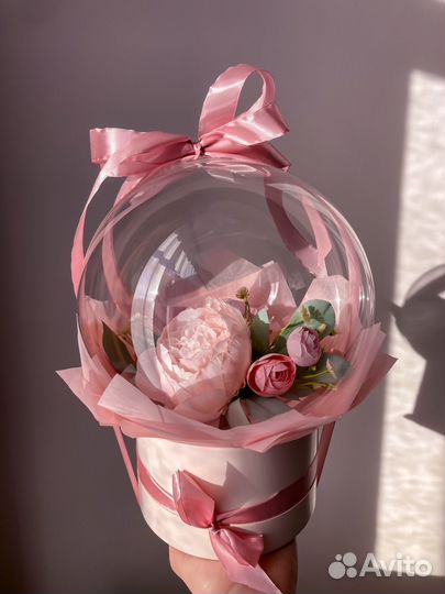 Воздушные шары с цветами. Цветы (текстильные)