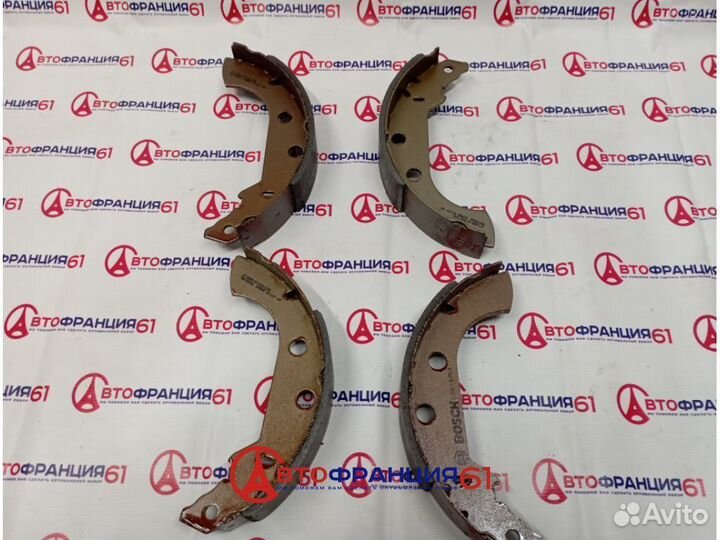 Колодки тормозные задние барабан, 0986487853 peuge