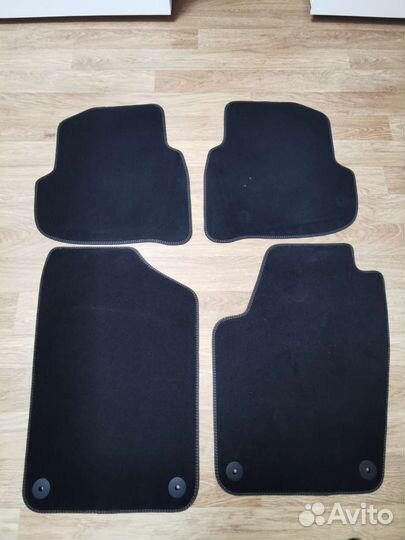 Ворсовые коврики volkswagen polo