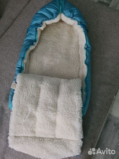 Конверт зимний на овчине в коляску