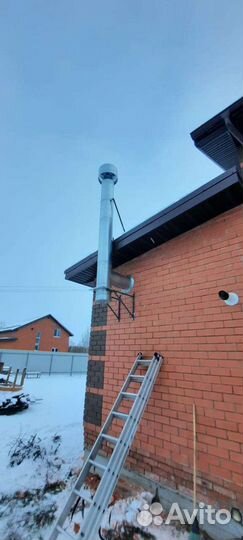 Монтаж дымоходов, вентиляции и отделка бани