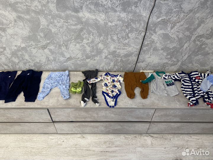 Детские вещи на мальчика пакетом 56-86