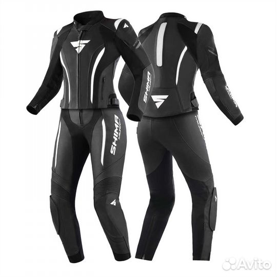 Мотокуртка женская shima miura 2.0 black white