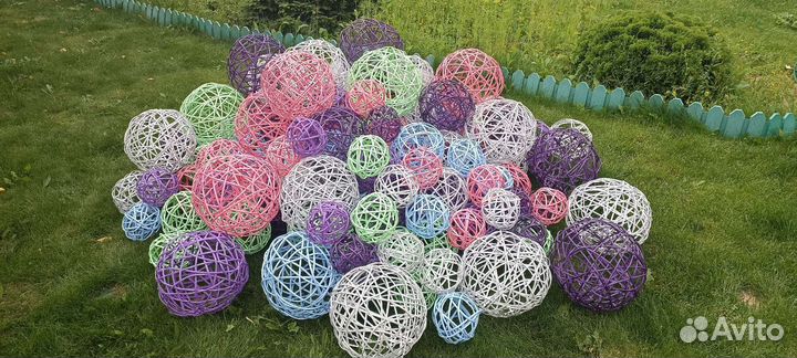 Шары воздушные из ротанга