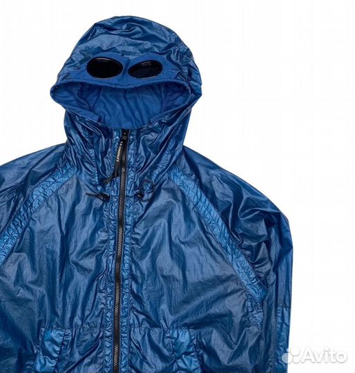 CP Company Blue Nyber Goggle Jacket