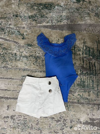 Боди и юбка-шорты на девочку из зары