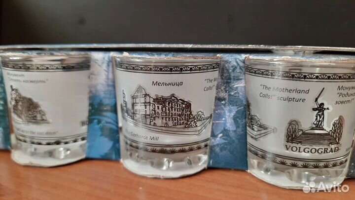 Наборы стопок новые с видами городов