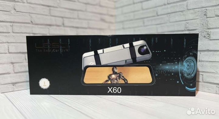 Видеорегистратор зеркало Full Hd 2 камеры lesa x60