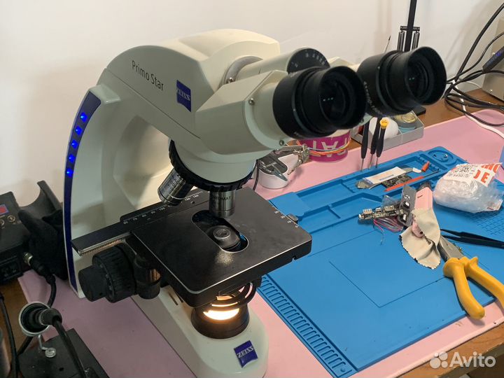 Биноклурярный микроскоп zeiss Primo Star