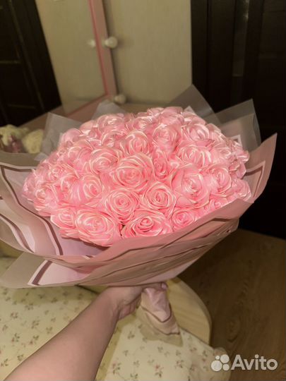 Букет из атласных лент