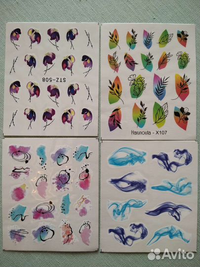 Слайдеры для дизайна на ногтях декор