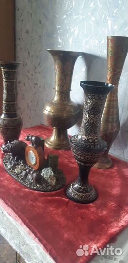 Вазы бронза индиские