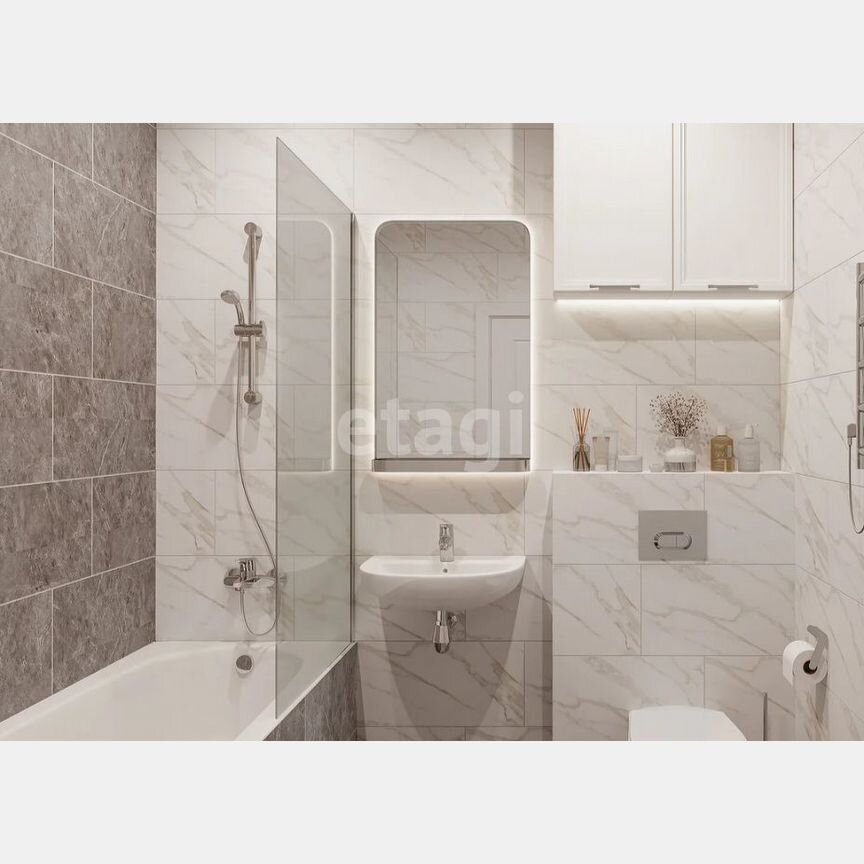 2-к. квартира, 53,1 м², 8/21 эт.