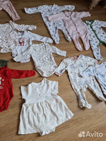 Вещи пакетом на девочку от 0 до 6 месяцев