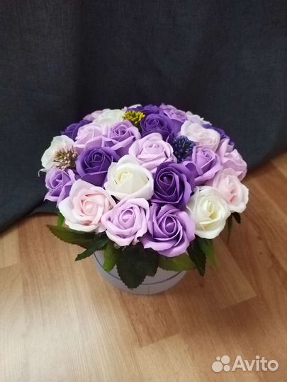 Розы мыльные, подарок на любое торжество