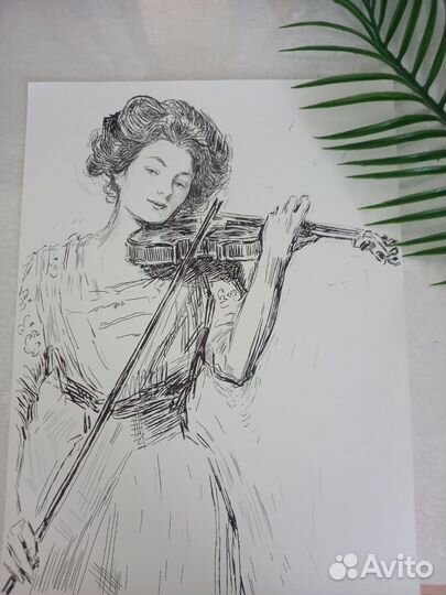 Картина тушью