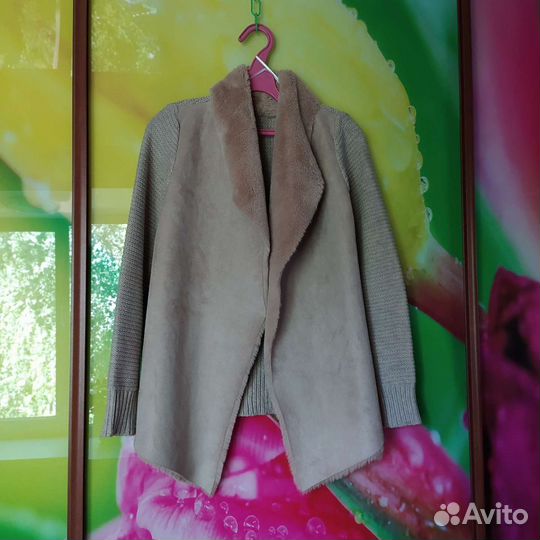 Жакет zolla с искусственным мехом