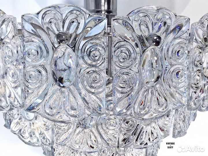 Люстра хрустальная редкая на 5 ламп СССР