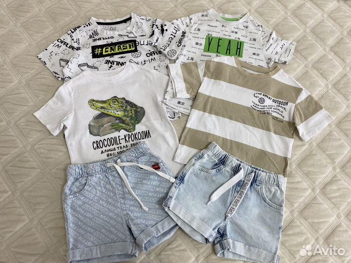 Летние вещи пакетом на мальчика 104