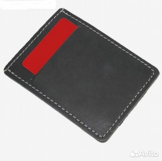Картхолдер Сroco кожа чёрный Россия
