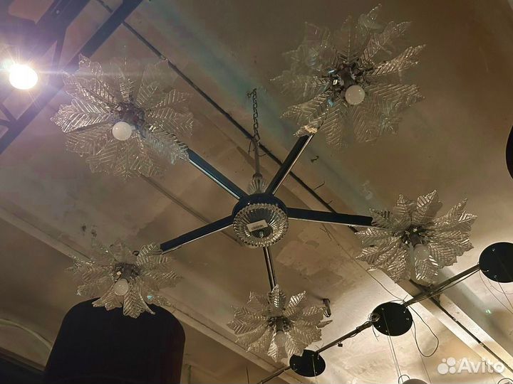 Люстра «цветы» ручная работа