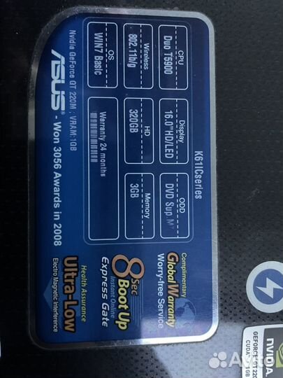 Ноутбук asus k61ic