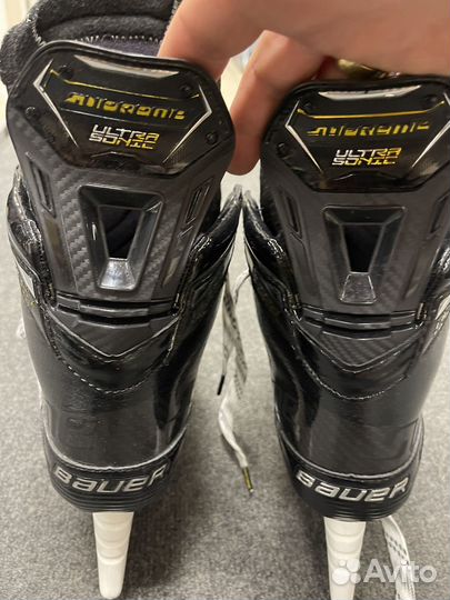Хоккейный коньки бауер ultrasonic размер 9.5 fit 1