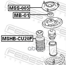 Пыльник переднего амортизатора mshbcu20F Febest