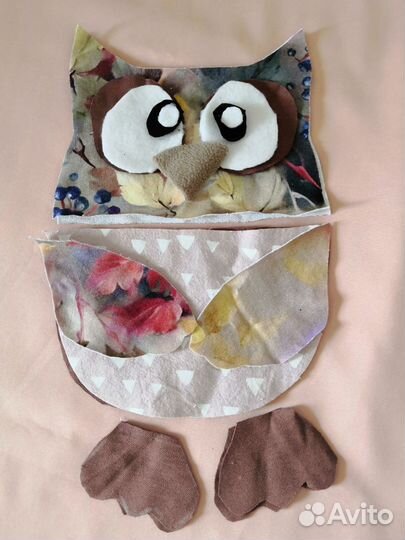 Сова с кармашком для мелочей