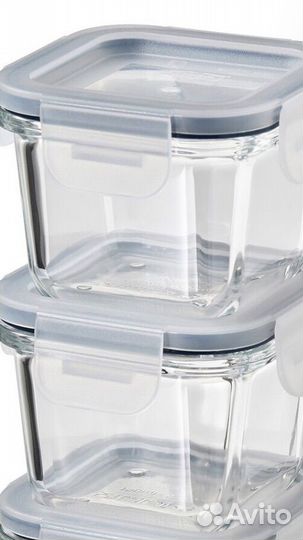 Стеклянный контейнер IKEA