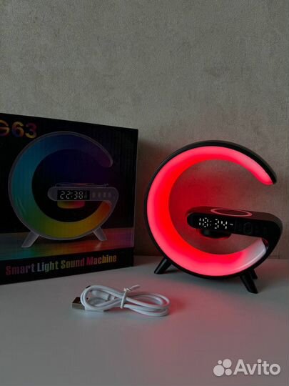 Умный Светильник с Колонкой/Беспроводной зарядкой