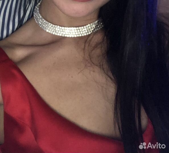 Чокер со стразами