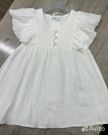Платье для девочки из муслина