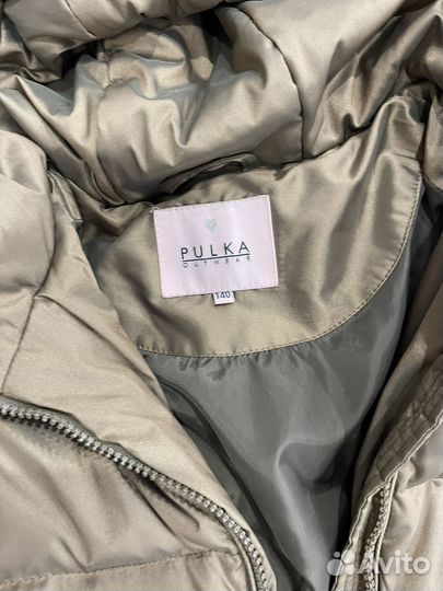 Пуховик для девочки Pulka 140
