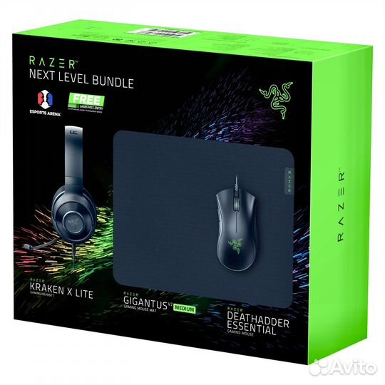 США Raizer next level bundle гарнитура мышь коврик