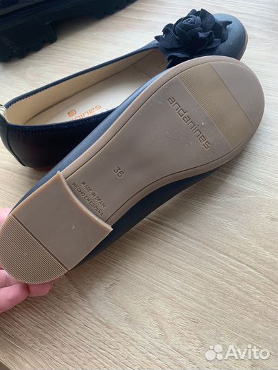 Балетки натуральная кожа 36