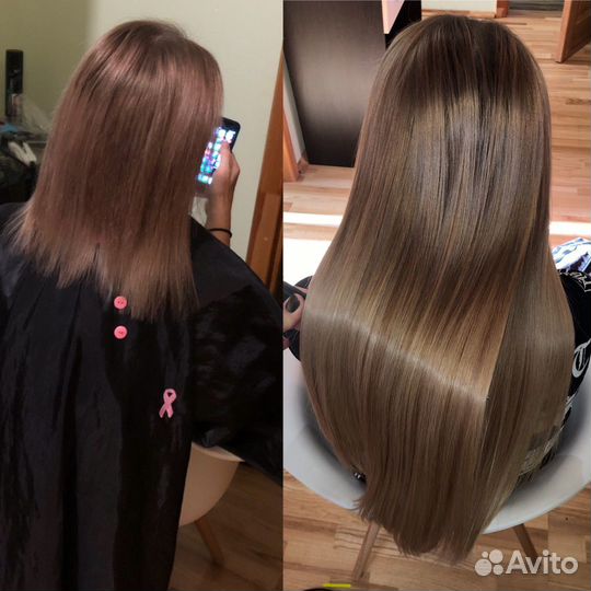 Наращивание волос. Славянские волосы