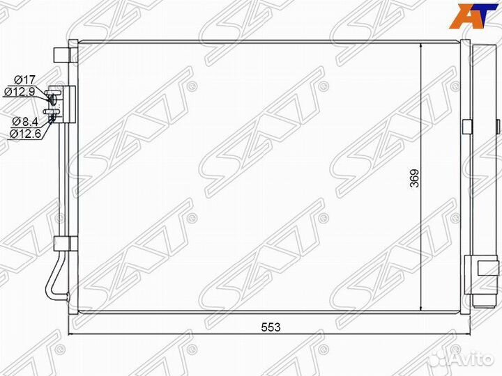 Радиатор Hyundai Solaris 2010- sthns13940 III