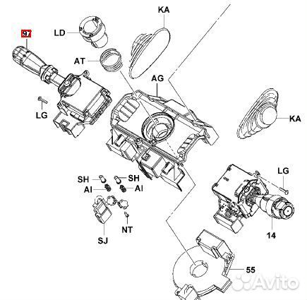 Переключатель реверса toyota 7 series