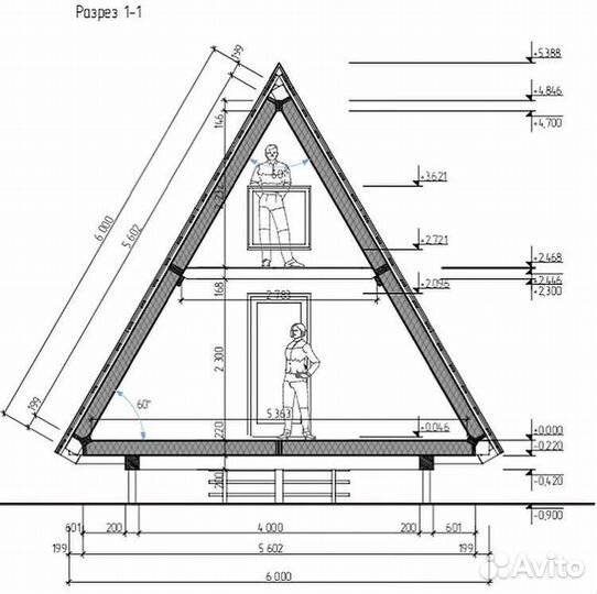 Проект дома A-frame