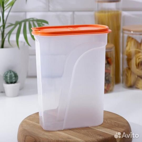 Ёмкость для сыпучих продуктов, 2,4 л, цвет микс