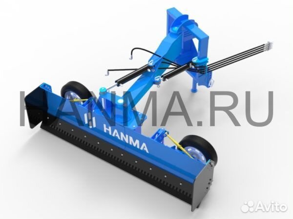 Грейдерный отвал с гидравлическим разворотом на мт