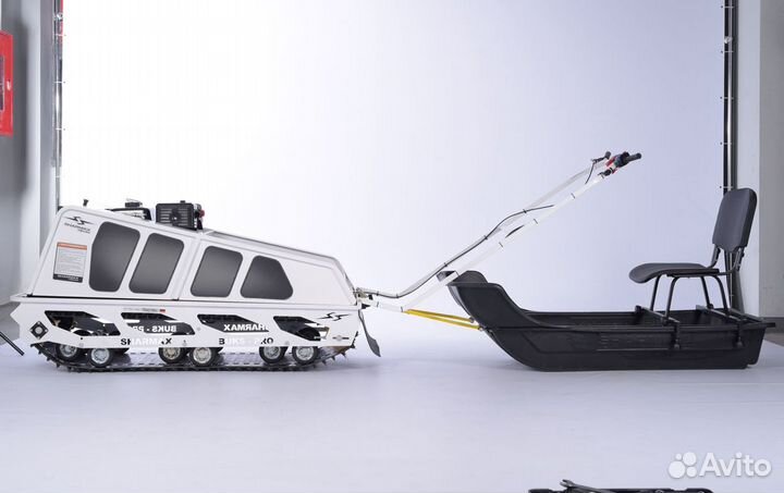 Мотобукс Sharmax S500 1700 HP15 +волокуша и кресло