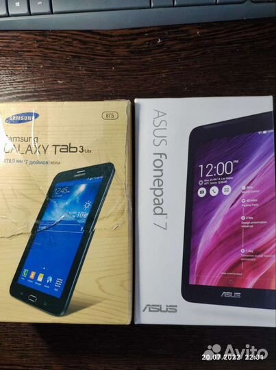 Asus fonepad 7, Samsung Galaxy Tab 3 Lite