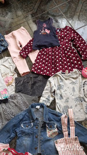 Одежда для девочки пакетом 80-90