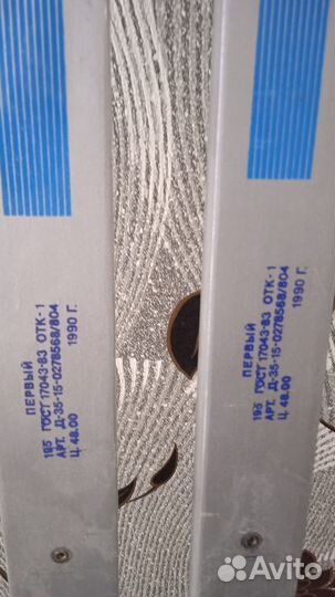 Лыжи полупластиковые visu 195, коньки хоккейные 46