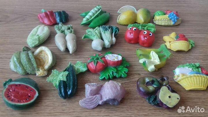 Магнитики на холодильникОвощи,фрукты. Животные