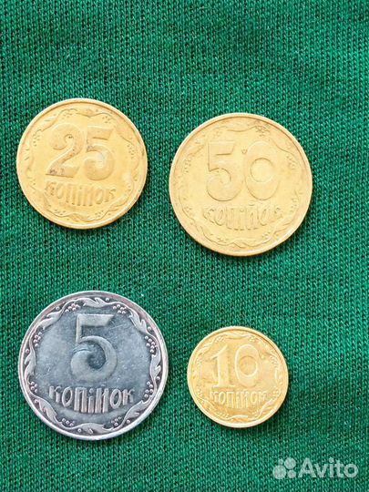 Монеты Украины разных годов выпуска