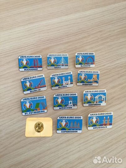 Euro 2020. уефа, набор значков города организаторы