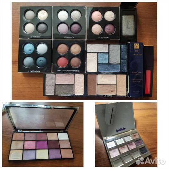Тени для век chanel, guerlain, ysl, dior,tarte